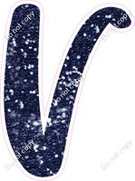 CU 23.5" Individuals - Navy Blue Sparkle V