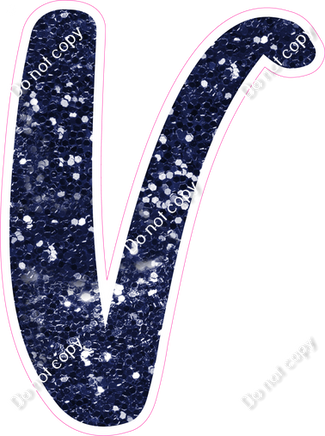 CU 23.5" Individuals - Navy Blue Sparkle V