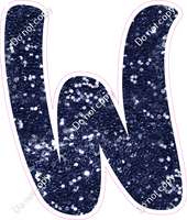 CU 23.5" Individuals - Navy Blue Sparkle W