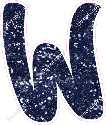 CU 23.5" Individuals - Navy Blue Sparkle W