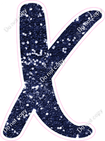 CU 23.5" Individuals - Navy Blue Sparkle X