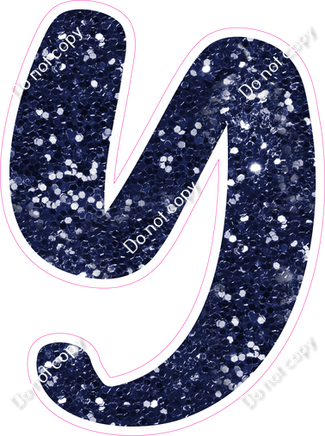 CU 23.5" Individuals - Navy Blue Sparkle Y