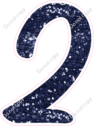 CU 23.5" Individuals - Navy Blue Sparkle 2