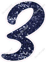 CU 23.5" Individuals - Navy Blue Sparkle 3