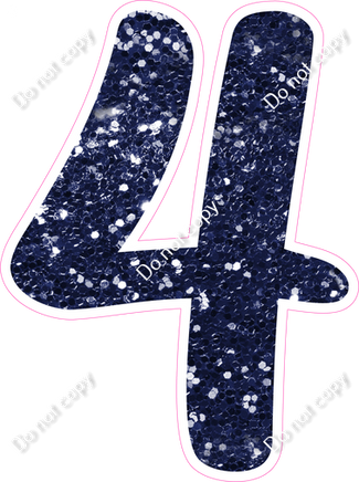 CU 23.5" Individuals - Navy Blue Sparkle 4