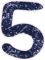 CU 23.5" Individuals - Navy Blue Sparkle 5