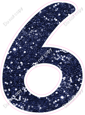 CU 23.5" Individuals - Navy Blue Sparkle 6