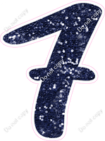 CU 23.5" Individuals - Navy Blue Sparkle 7