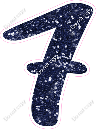 CU 23.5" Individuals - Navy Blue Sparkle 7