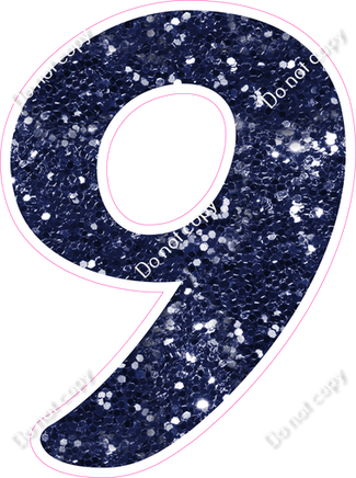 CU 23.5" Individuals - Navy Blue Sparkle 9