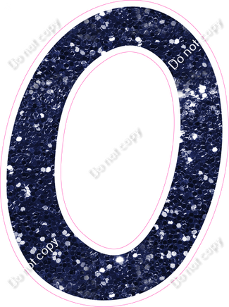 CU 23.5" Individuals - Navy Blue Sparkle