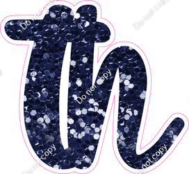 CU 23.5" Individuals - Navy Blue Sparkle TH