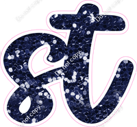 CU 23.5" Individuals - Navy Blue Sparkle ST