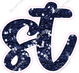 CU 23.5" Individuals - Navy Blue Sparkle ST