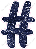 CU 23.5" Individuals - Navy Blue Sparkle #
