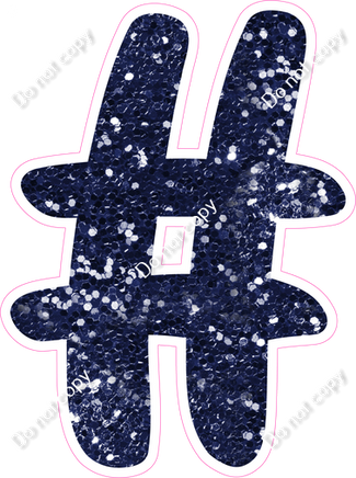 CU 23.5" Individuals - Navy Blue Sparkle #