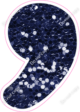 CU 23.5" Individuals - Navy Blue Sparkle Apostrophe