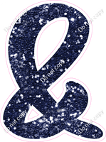 CU 23.5" Individuals - Navy Blue Sparkle &