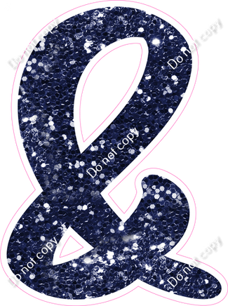 CU 23.5" Individuals - Navy Blue Sparkle &