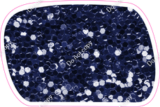 CU 23.5" Individuals - Navy Blue Sparkle Dash