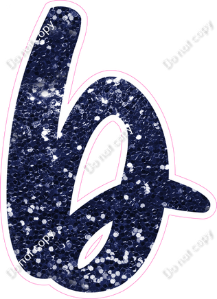 CU 23.5" Individuals - Navy Blue Sparkle b
