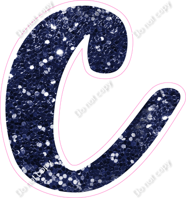 CU 23.5" Individuals - Navy Blue Sparkle c