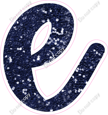 CU 23.5" Individuals - Navy Blue Sparkle e
