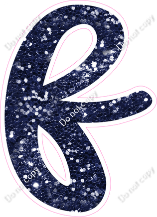 CU 23.5" Individuals - Navy Blue Sparkle f