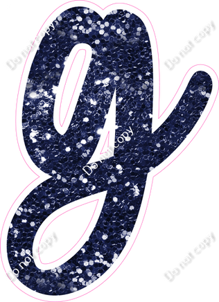 CU 23.5" Individuals - Navy Blue Sparkle g