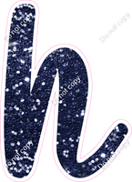 CU 23.5" Individuals - Navy Blue Sparkle h
