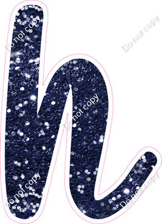 CU 23.5" Individuals - Navy Blue Sparkle h
