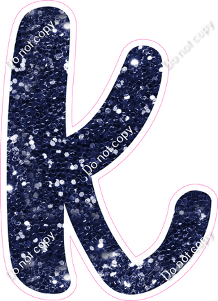 CU 23.5" Individuals - Navy Blue Sparkle k