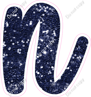 CU 23.5" Individuals - Navy Blue Sparkle n