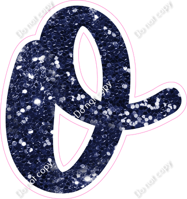 CU 23.5" Individuals - Navy Blue Sparkle o