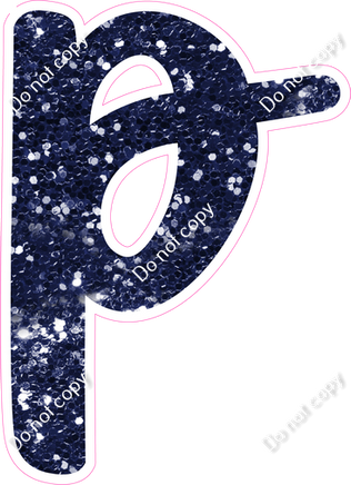 CU 23.5" Individuals - Navy Blue Sparkle p