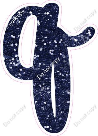 CU 23.5" Individuals - Navy Blue Sparkle q