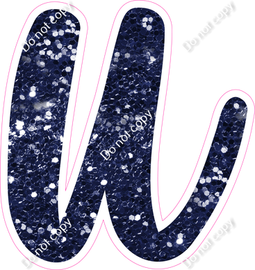 CU 23.5" Individuals - Navy Blue Sparkle u