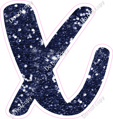 CU 23.5" Individuals - Navy Blue Sparkle x