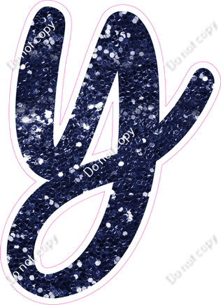 CU 23.5" Individuals - Navy Blue Sparkle y
