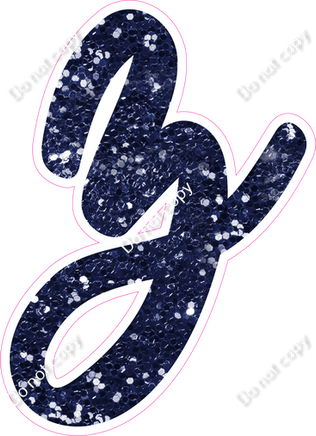 CU 23.5" Individuals - Navy Blue Sparkle z