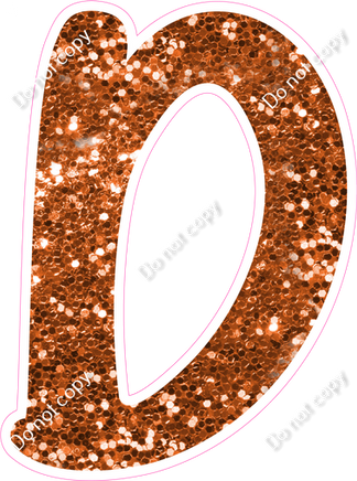 CU 23.5" Individuals - Orange Sparkle D