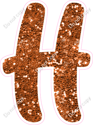 CU 23.5" Individuals - Orange Sparkle H