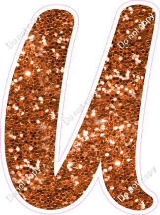 CU 23.5" Individuals - Orange Sparkle U