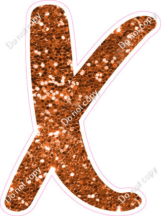 CU 23.5" Individuals - Orange Sparkle X