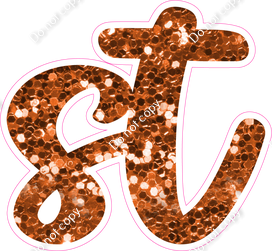 CU 23.5" Individuals - Orange Sparkle ST