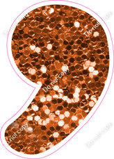 CU 23.5" Individuals - Orange Sparkle Apostrophe