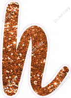 CU 23.5" Individuals - Orange Sparkle h