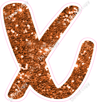 CU 23.5" Individuals - Orange Sparkle x