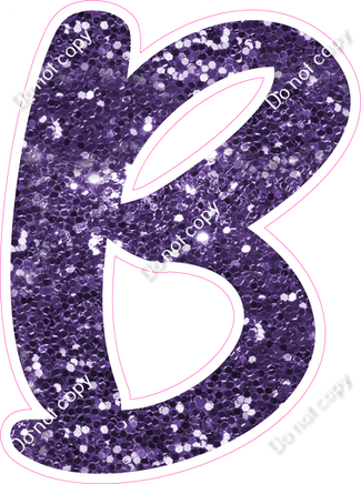 CU 23.5" Individuals - Purple Sparkle B