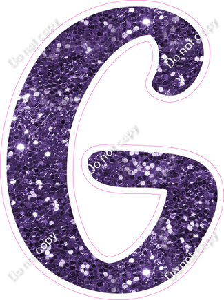 CU 23.5" Individuals - Purple Sparkle G